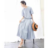 [ドライタッチ]ギャザーブラウス 無地(セットアップ対応) | MICHEL KLEIN | 詳細画像19 