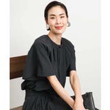 [ドライタッチ]ギャザーブラウス 無地(セットアップ対応) | MICHEL KLEIN | 詳細画像20 