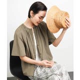 [ドライタッチ]ギャザーブラウス 無地(セットアップ対応) | MICHEL KLEIN | 詳細画像7 