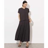 [セットアップ対応]楊柳Vネックデザインブラウス | MICHEL KLEIN | 詳細画像17 