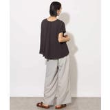 [セットアップ対応]楊柳Vネックデザインブラウス | MICHEL KLEIN | 詳細画像22 