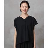 [セットアップ対応]楊柳Vネックデザインブラウス | MICHEL KLEIN | 詳細画像23 