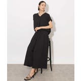 [セットアップ対応]楊柳Vネックデザインブラウス | MICHEL KLEIN | 詳細画像3 