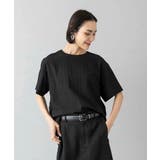 ブラック | シアーTブラウス | MICHEL KLEIN