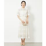 [セットアップ対応]チェックジャカードレースブラウス | MICHEL KLEIN | 詳細画像12 