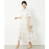 [セットアップ対応]チェックジャカードレースブラウス | MICHEL KLEIN | 詳細画像13 