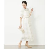 [セットアップ対応]チェックジャカードレースブラウス | MICHEL KLEIN | 詳細画像14 