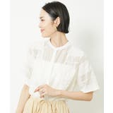 [セットアップ対応]チェックジャカードレースブラウス | MICHEL KLEIN | 詳細画像17 