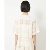 [セットアップ対応]チェックジャカードレースブラウス | MICHEL KLEIN | 詳細画像24 