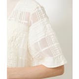 [セットアップ対応]チェックジャカードレースブラウス | MICHEL KLEIN | 詳細画像26 