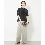 [セットアップ対応]チェックジャカードレースブラウス | MICHEL KLEIN | 詳細画像3 