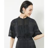 [セットアップ対応]チェックジャカードレースブラウス | MICHEL KLEIN | 詳細画像6 