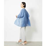 バンドカラーシアーブラウス | MICHEL KLEIN | 詳細画像13