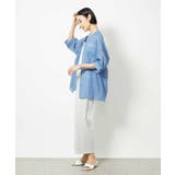 バンドカラーシアーブラウス | MICHEL KLEIN | 詳細画像14