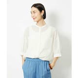 バンドカラーシアーブラウス | MICHEL KLEIN | 詳細画像16