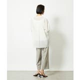 バンドカラーシアーブラウス | MICHEL KLEIN | 詳細画像24