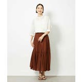 バンドカラーシアーブラウス | MICHEL KLEIN | 詳細画像26