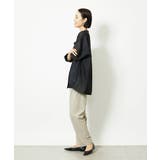 バンドカラーシアーブラウス | MICHEL KLEIN | 詳細画像32