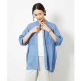 バンドカラーシアーブラウス | MICHEL KLEIN | 詳細画像7