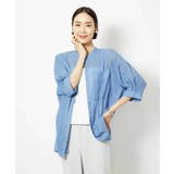 バンドカラーシアーブラウス | MICHEL KLEIN | 詳細画像9