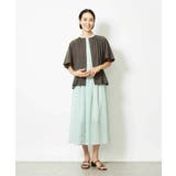 ［セットアップ対応/2WAY]ウエストマークギャザーブラウス | MICHEL KLEIN | 詳細画像11 