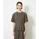 ［セットアップ対応/2WAY]ウエストマークギャザーブラウス | MICHEL KLEIN | 詳細画像22 