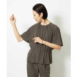 ［セットアップ対応/2WAY]ウエストマークギャザーブラウス | MICHEL KLEIN | 詳細画像3 