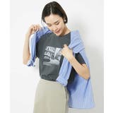 ストライプシャツブラウス | MICHEL KLEIN | 詳細画像15