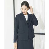 ネイビー(57) | ストレッチテーラードジャケット(セットアップ対応/3サイズあり/総裏) | MICHEL KLEIN