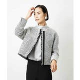 [セットアップ対応]ファンシーツイードショートジャケット | MICHEL KLEIN | 詳細画像14 