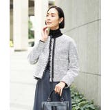 [セットアップ対応]ファンシーツイードショートジャケット | MICHEL KLEIN | 詳細画像9 