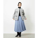 [セットアップ対応]ファンシーツイードロングジャケット | MICHEL KLEIN | 詳細画像10 