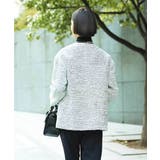 [セットアップ対応]ファンシーツイードロングジャケット | MICHEL KLEIN | 詳細画像3 