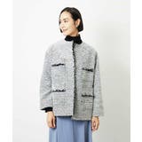 [セットアップ対応]ファンシーツイードロングジャケット | MICHEL KLEIN | 詳細画像8 