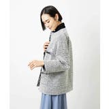 [セットアップ対応]ファンシーツイードロングジャケット | MICHEL KLEIN | 詳細画像9 