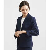 [定番スーツ]トリコットカノコテーラードジャケット（背抜き/セットアップ対応） | MICHEL KLEIN | 詳細画像17 