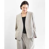 [セットアップ対応]ツイードライク ノーカラージャケット | MICHEL KLEIN | 詳細画像2 