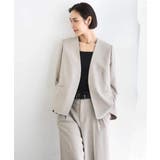 [セットアップ対応]ツイードライク ノーカラージャケット | MICHEL KLEIN | 詳細画像3 