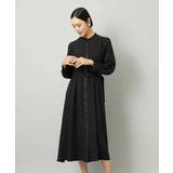 ノーカラーフレアーワンピース | MICHEL KLEIN | 詳細画像3 