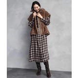 バンドカラーチェックシャツワンピース | MICHEL KLEIN | 詳細画像12 