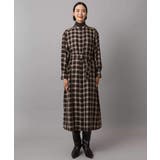 バンドカラーチェックシャツワンピース | MICHEL KLEIN | 詳細画像17 