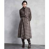 バンドカラーチェックシャツワンピース | MICHEL KLEIN | 詳細画像2 