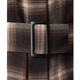 バンドカラーチェックシャツワンピース | MICHEL KLEIN | 詳細画像25 