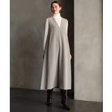 ベージュ | [セットアップ対応]Vネックノースリーブワンピース | MICHEL KLEIN