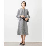 ［セットアップ対応/洗える］ノースリーブツイードワンピース | MICHEL KLEIN | 詳細画像1 