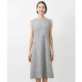 ［セットアップ対応/洗える］ノースリーブツイードワンピース | MICHEL KLEIN | 詳細画像20 