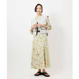 ライトイエロー | フラワープリントワンピース | MICHEL KLEIN