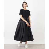 ブラック | ドッキングバルーンワンピース | MICHEL KLEIN