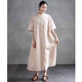 ストライプ柄ダブルポケットワンピース | MICHEL KLEIN | 詳細画像7 