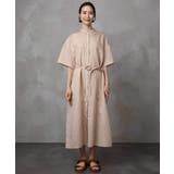 ストライプ柄ダブルポケットワンピース | MICHEL KLEIN | 詳細画像8 